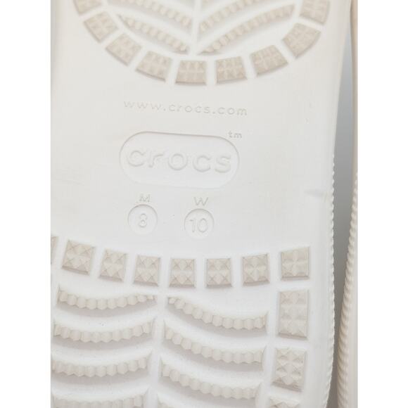 Crocs MEGA CRUSH CLOGS WHITE High Heel Platform Men's size US8 WOMEN'S US10 - Picture 9 of 14